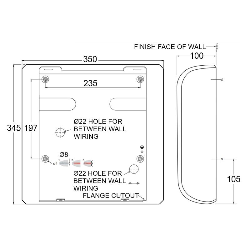 high speed wall mounted hand dryer 