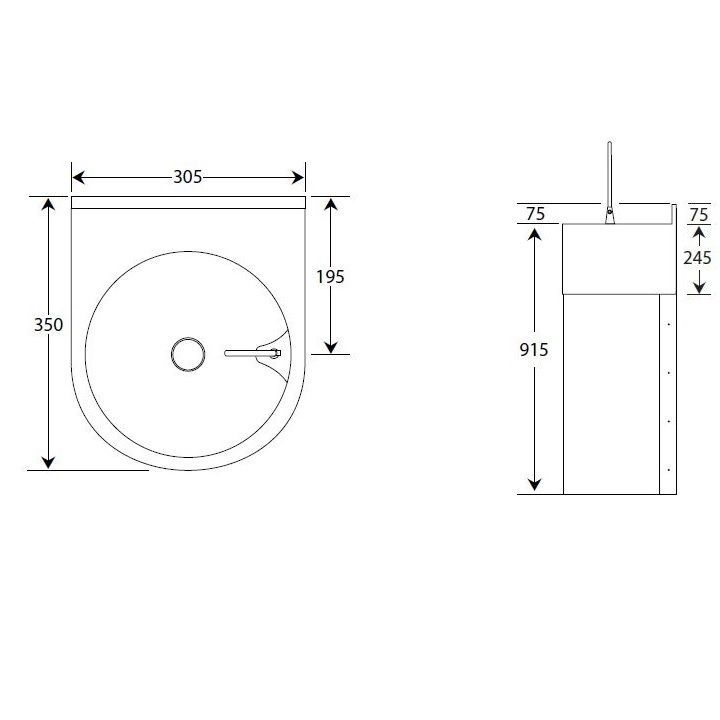 floor standing adult height bottle filling fountain