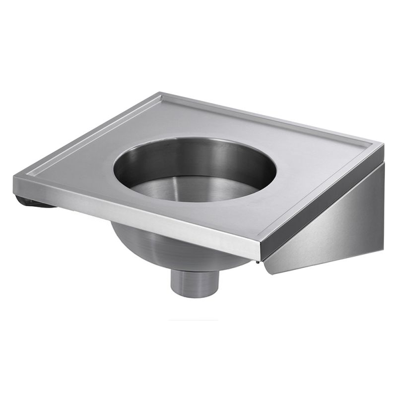 stainless steel sluice sink with back entry for a concealed cistern