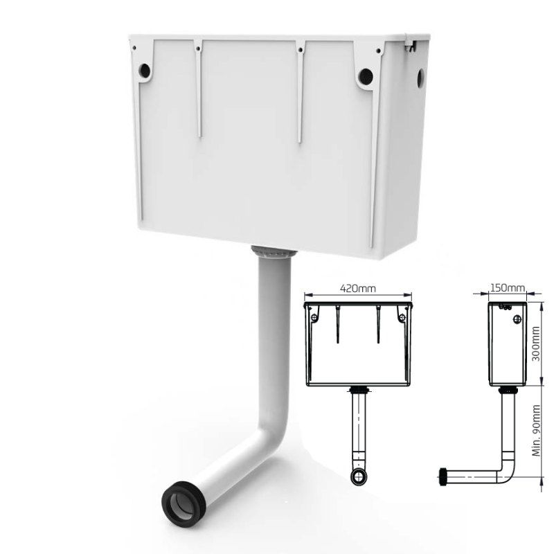 sensor operated WC cistern