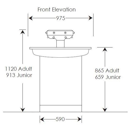 6 User Wash Fountain