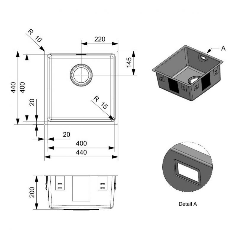 undermount and inset stainless steel kitchen sink
