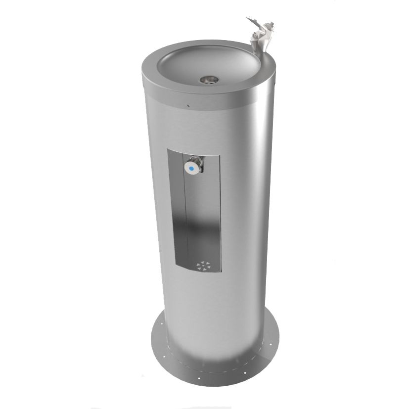 Rounded Drinking Fountain and Bottle Filler