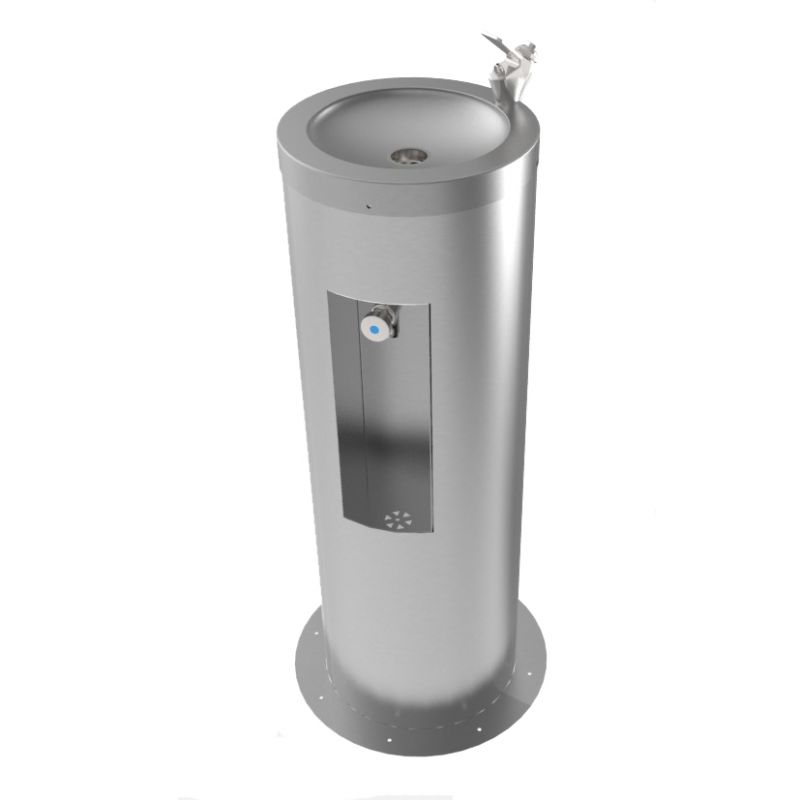 Round Combi Drinking Fountain & Bottle Filler