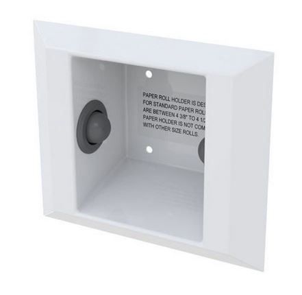 Ligature Resistant Recessed Toilet Roll Holder